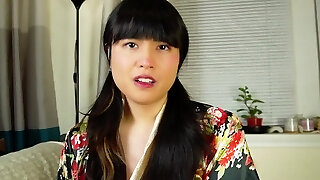 Cute Pretty Asian Tranny Offers Her Step-bro To Enjoy Her Small Udders And Dick