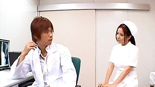 Gentle licking leads to hook-up with Japanese nurse Manaka Kazuki