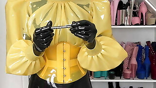 Unboxing my new latex catsuit by Latexskin pl