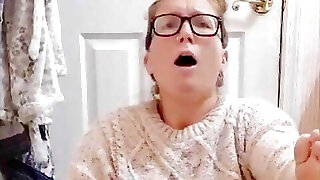 I plumbed myself for my 69f domina as she demanded in her sweater till I came