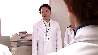 Asian nurse treated to a cootchie drilling and a facial in the hospital
