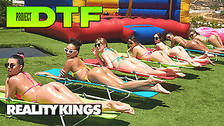 Twelve Of The Greatest Pornstars In The Industry Get Together In A Huge House For A Hot Fuckfest - Reality Kings