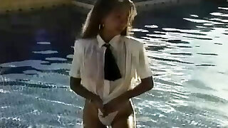 Outdoor solo episode where a fine looking cougar boasts on her sexy baps