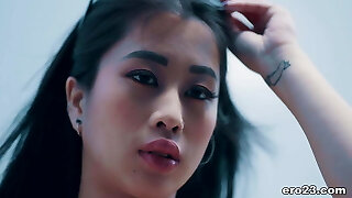 Surfer fellow fucks an asian beauty
