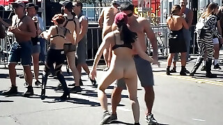 Nude victim in public fair Nude victim in public fair