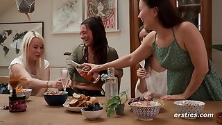 Lesbian Gang Fantasy Sex with Toys