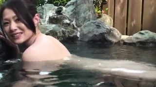 Subtitled uncensored POV Japanese bathhouse oral pleasure