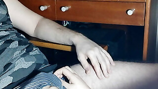 Alyona played with her husband's spunk-pump and got cum on her fingers Alyona played with her husband's spunk-pump and got cum on her fingers