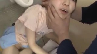 Jav Teen Ambushed In Shop Taken To Toilet And Fucked With Deep Throat Gag