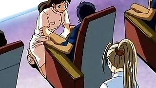 Teen anime lesbians providing each other hot joy