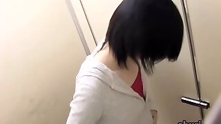 Asian pussy spied while girls pissing on wc 