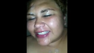 CHUBBY ASIAN MILF ERICA ANN Pukes ON COCK AND TAKES 2 Loads