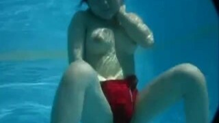 Japanese nymph underwater pleasure