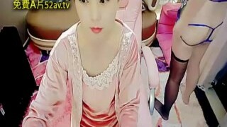 Double Chinese Cam Girl Onanism and Lesbian Action 7