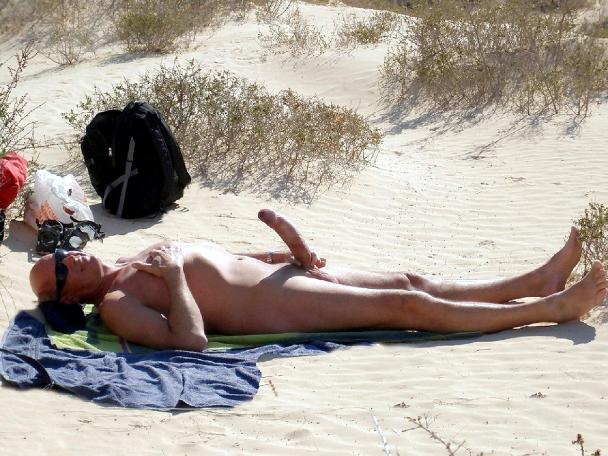 Hidden camera on the nudist beach