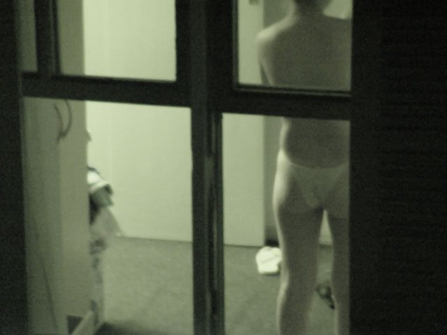 Peeping for nude women thru window