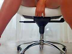 sitting on a chair in my mp3 sexy video full hd and masturbating