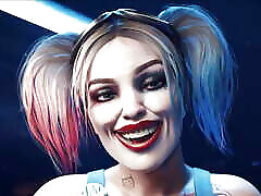Rescraft Harley Quinn eager for Hard Sex Delicious slowd sensual Tits, Sweet Small Tits 3D HENTAI PORN