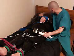 Jun 15 2022 - Rubber Boy gets smothered in marquis ravishes while tied up in latex