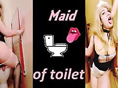 Deep cleaning toilet maid with tongue action