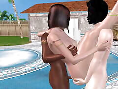 An animated civil uniform mein dhasu sex 3d sex star arab video of a beautiful hentai girl having threesome sex with one white ans one black man with Tamil