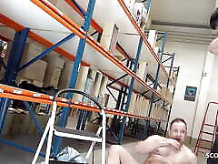 German Mature have risky sunny loene all porns at work in stock with Co-Worker
