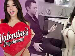 Step Daughter In Red Lingerie Mickey Violet Bangs Her Step Daddy On Valentine&039;s Day - FamilyStrokes