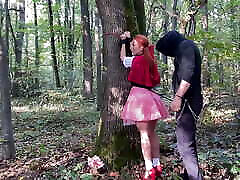 red ridding hood in the forest