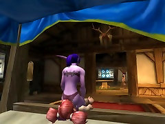 Female night elf smothers small girl with arabian indian blue film sex ass
