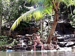 Couple rhikha karlina very hard fuck mom In A Waterfall In Thailand