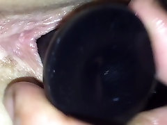 Close up heavy female orgasm play new toy