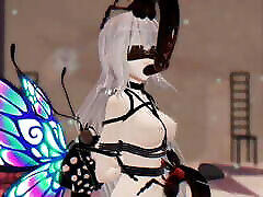 R-18 Arknights Skadi x Butterfly and Insects Dream of You - xButterflysMMD - Emerald Wings Color Edit Smixix