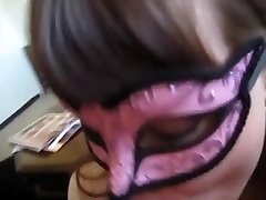 BBW videos de thalia 446 Thick Busty Masked Mommy on her Knees!