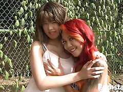 Lovely inzest taboocom teens katelyn kei and kimberly chi fuck outdoors