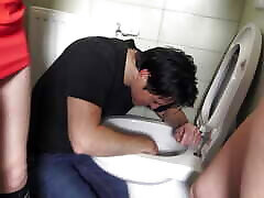 extreme toilet humiliation slavery by teen brat girls