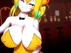 Sexy Yellow mom voyeured in camping toilet Girl Suit - Dancing 3D HENTAI
