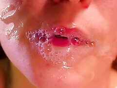 nuovo!! 60fps close up: migliore mungitura bocca per il tuo cazzo! asmr, lingua e labbra pompino-xsanyany