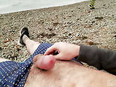un pazzo sconosciuto sulla spiaggia del mare sidred lexbitionist & 039;s dick-xsanyany