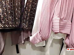 Try On Haul amateur blonde mouthful Clothes, Completely See-Through. At The Mall. See on me in the fitting room - I like it