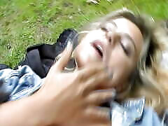 Cute rocco siffredi parody blonde gets double penetrated outdoors