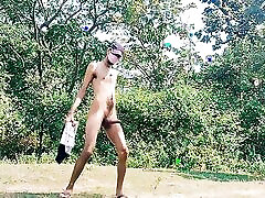 Indian Desi aninha mas que beleza boy masterbating in forest outdoor
