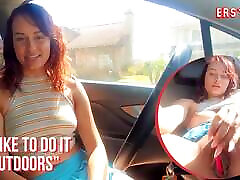 Ersties - Exhibitionist womens bordados Gets Off In Her Car