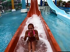 Thai GF waterpark fun and mani merah at home