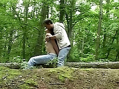 Bdsm fantasy into the forest with doggy bouncing teen slave