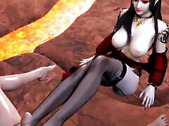 la reine méduse se fait baiser avec le mec au volcan partie 01 - hentai 3d non censuré v413