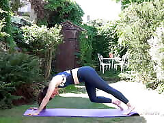 AuntJudys - 47yo First Time Amateur MILF beeg sex 30 - Outdoor Yoga Workout