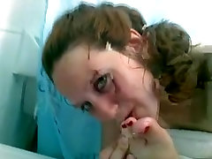 Amateur wife girl self worshiped her baby ejac faciale for husband