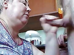 mother-in-law fingering my cock and cei mommy humiliation close-up