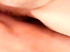 Shaved teen piercing tongue blond fucked close up