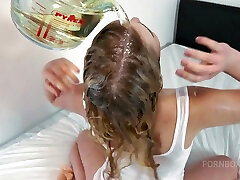 Nasty slut collecting so much pusst juice - team five mother bath - sex video massageshot vids drinking - girl pissing - human toilet - PissVids